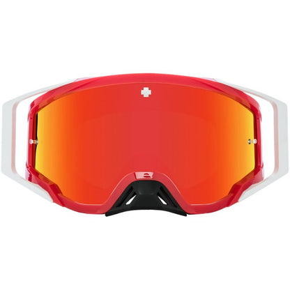 Spy Foundation Checkers Red HD Smoke with Red Spectra Mirror HD MX Goggles