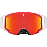 Spy Foundation Checkers Red HD Smoke with Red Spectra Mirror HD MX Goggles