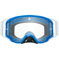Spy Foundation Checkers Checkers Blue HD Clear MX ATV MTB Goggles