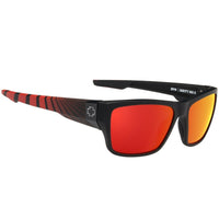 Spy Dirty Mo 2 Matte Black Red Burst Red Spectra Mirror Polarised Sunglasses