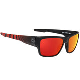 Spy Dirty Mo 2 Matte Black Red Burst Red Spectra Mirror Polarised Sunglasses