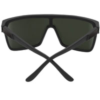 Spy Flynn Soft Matte Black HD+ Happy Grey Green Unisex Shield Sunglasses