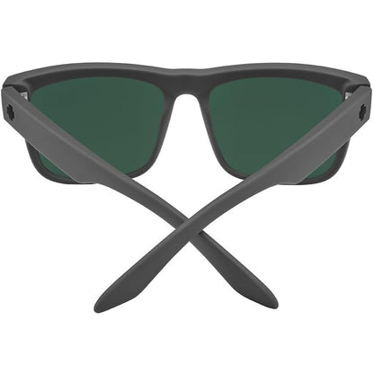 Spy Discord Soft Matte Dark Grey with Red Mirror Polarised Unisex Sunglasses