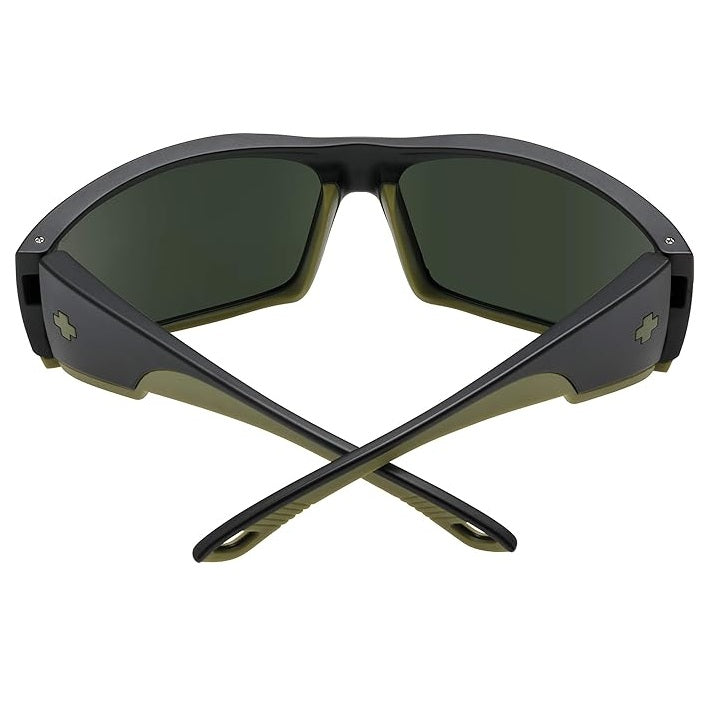 Spy Tackle Matte Black Olive Happy Grey Green Polarised Sunglasses