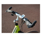 TranzX Kraton Rubber/Alloy Ergonomic Bike Handlebar Ends