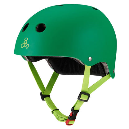 Triple 8 The Certified Sweatsaver Skate and Bike Helmet (Kelly Green Matte)