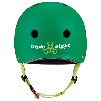 Triple 8 The Certified Sweatsaver Skate and Bike Helmet (Kelly Green Matte)