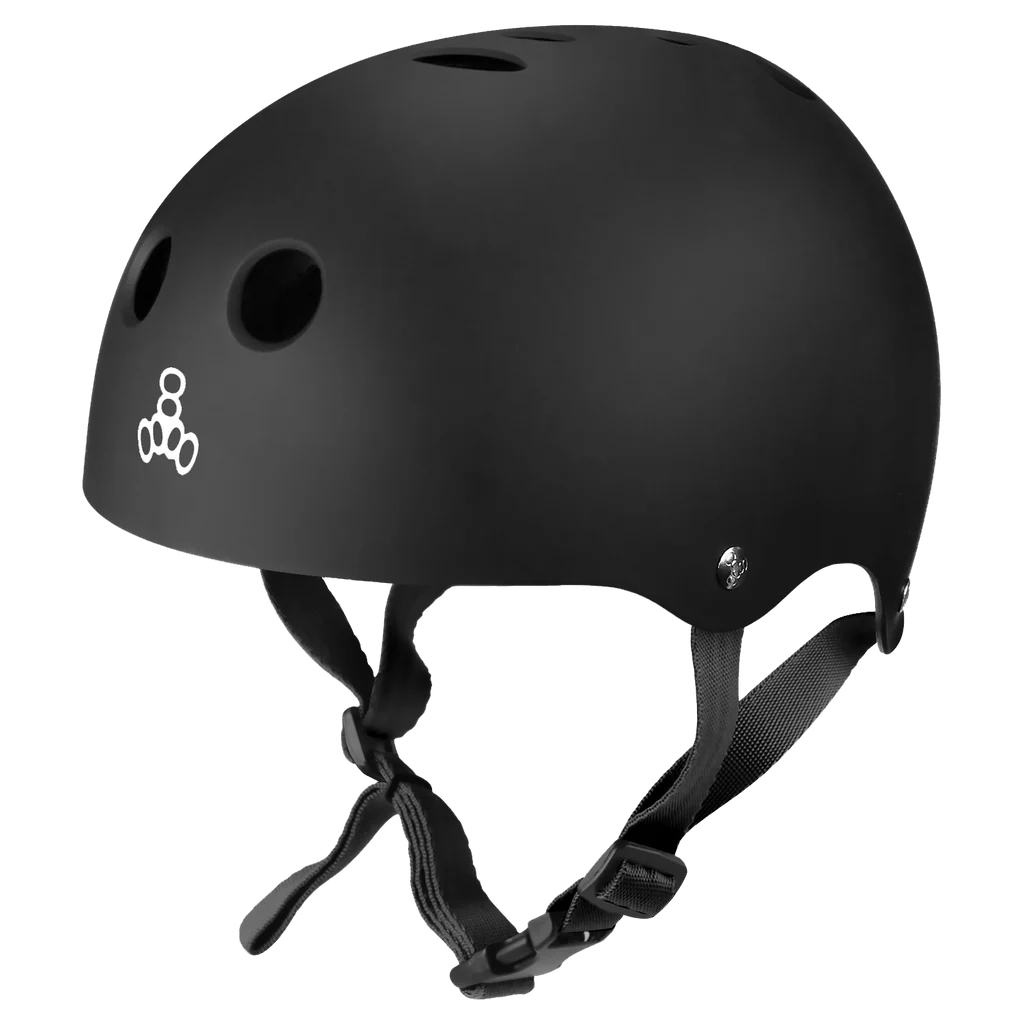 Triple 8 Halo Sweatsaver Watersports Wakeboard Helmet (All Black Rubber)