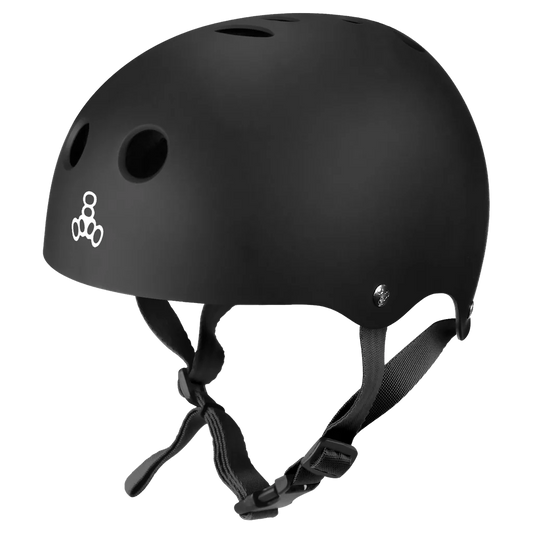 Triple 8 Halo Sweatsaver Watersports Wakeboard Helmet (All Black Rubber)
