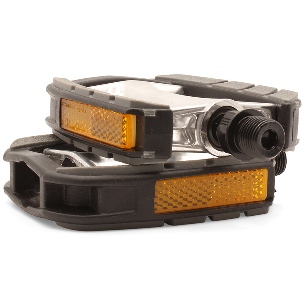 VP Components Black Plastic/Alloy Replacement Adult Bike Pedal Set 9/16-inch