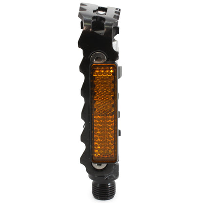 VP Components Black/Silver Alloy Body Replacement Bike Pedal Set 9/16" Thread
