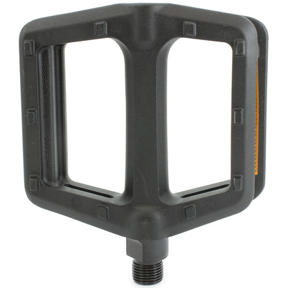 VP Components Black One-Piece Large Platform Replacement Bike Pedal Set 9/16-Inch