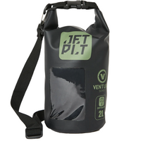 Jetpilot Venture Black 2L Roll-Top Waterproof Dry Bag with Shoulder Strap