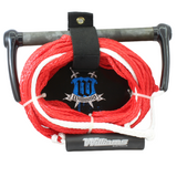 Williams Water Ski or Kneeboard Rope with Suede Handle (Red)