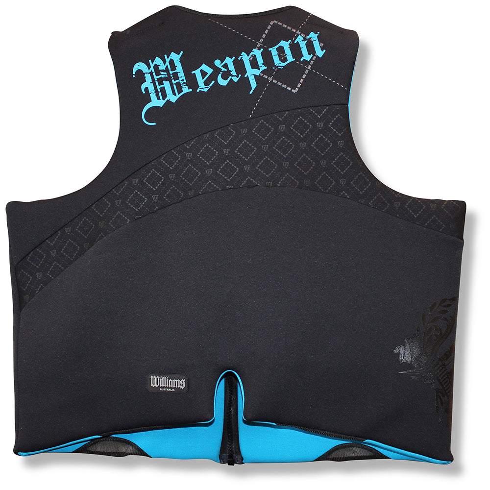 Weapon Super Size 7XL-8XL Neoprene PFD Buoyancy Life Vest Jacket Black/Blue