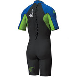 Maddog Kids 2mm Neoprene Short Sleeve Springsuit Wetsuit (Blue/Black)