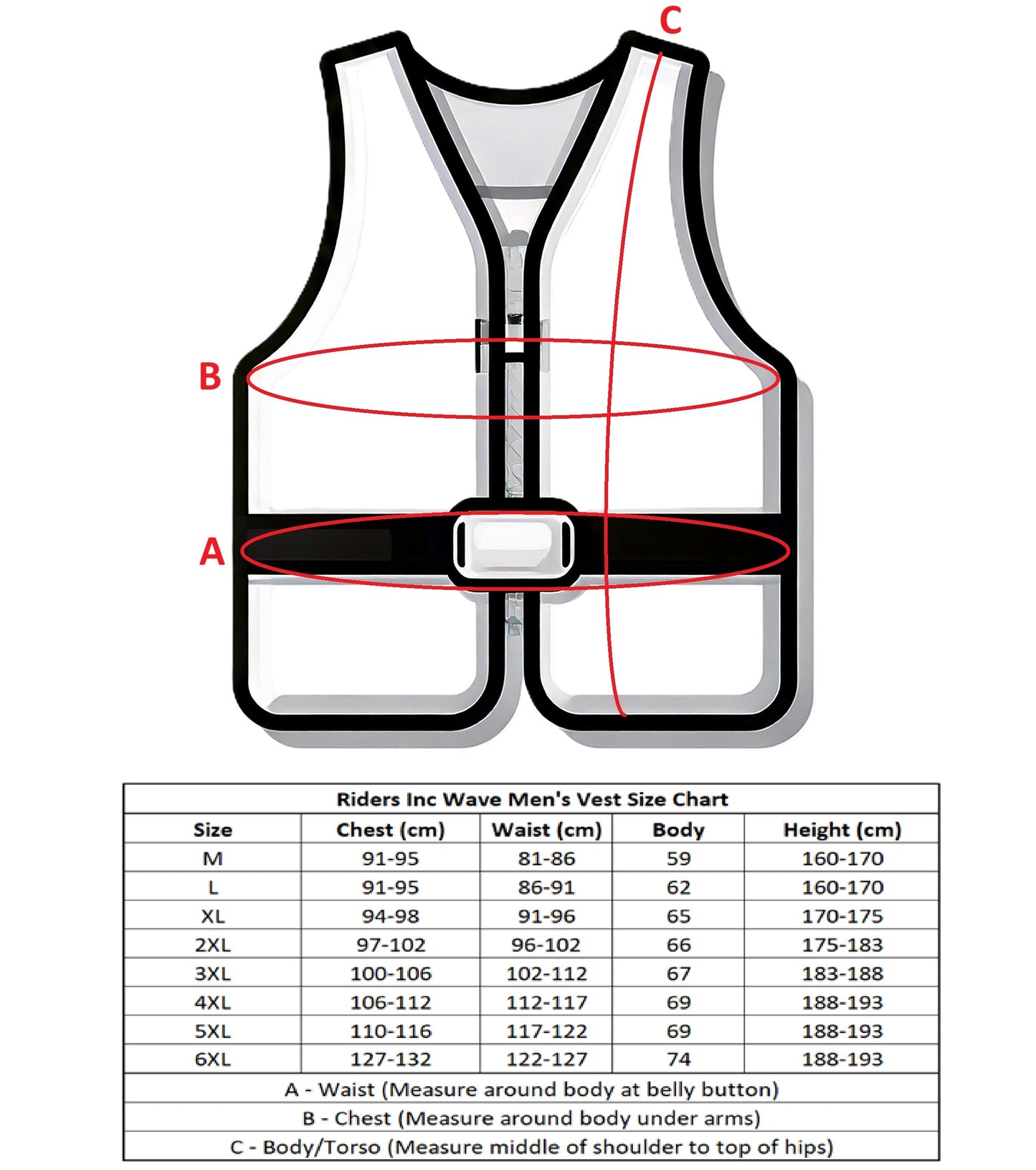 Riders Inc The Wave Men's Life Jacket Buoyancy Flotation Vest Black-Blue