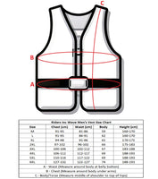 Riders Inc The Wave Men's PFD Life Jacket Vest Black-Grey Sizes L-5XL