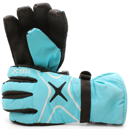 XTM Les Star Ladies Winter Snow Ski Gloves Aqua Size XS