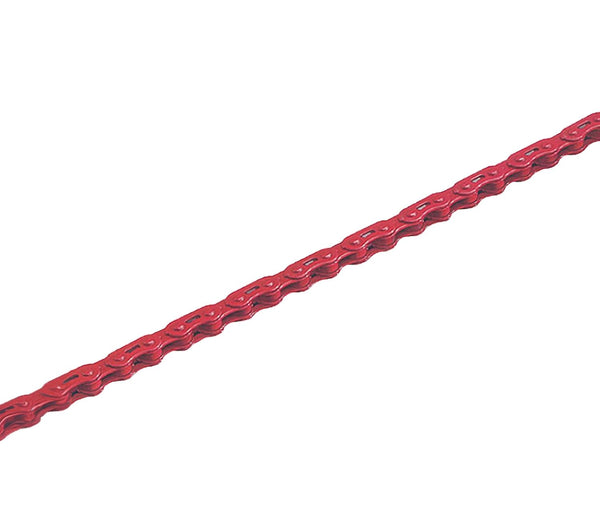 YBN Single Speed Teflon Coated Bike Chain 1/2" x 1/8" x 112 Links (Red)