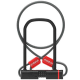 Zefal K-Traz U13 Steel Bike Combination Code U-Lock with 120cm Steel Cable