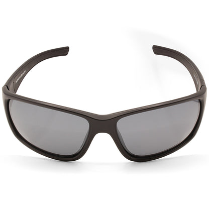 North Beach Gooper Satin Black/Grey Flash Mirror Men's Polarised Sunglasses