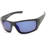 Jetpilot Holeshot Matte Black/Blue Mirror Polarised Floating Sunglasses