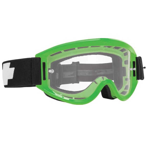 Spy Optic Breakaway Green HD Clear Midsize MX Motocross MTB or Quad Bike Goggles
