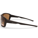 North Beach Leerfish Matte Black/Brown Unisex Polarised Sunglasses 70597