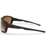 North Beach Leerfish Matte Black/Brown Unisex Polarised Sunglasses 70597