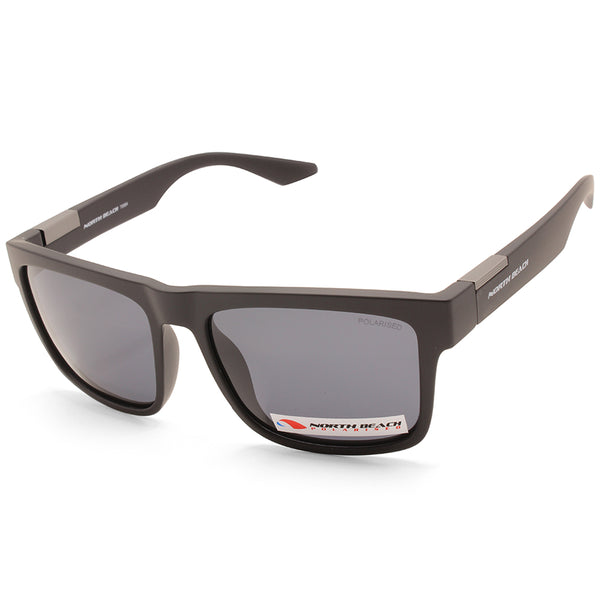 North Beach Moridae Matte Black/Grey Unisex Polarised Sunglasses 70684