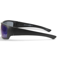 Jetpilot Holeshot Matte Black/Blue Mirror Polarised Floating Sunglasses