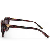 North Beach Vaima Purple Tortoise/Grey Gradient Womens Polarised Sunglasses 70702