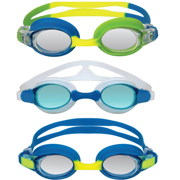 Mirage Junior 3-Pack Kids Swimming Goggles
