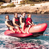 Jobe Chaser 4 Person 3.3m Inflatable Towable Hot Dog Ski tube