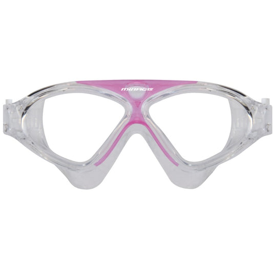 Mirage Lethal Junior Pink Full Size Kids Swimming Goggles with Ear Plugs