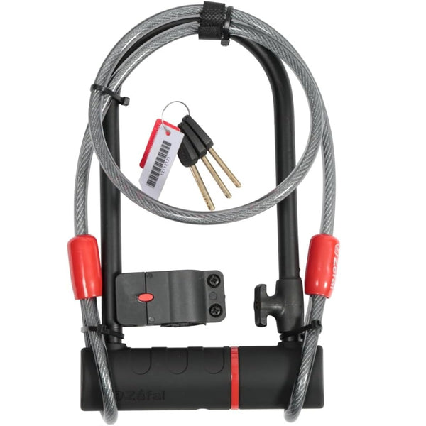 Zefal K-Traz U11 Keyed Bike U-Lock With 120cm Steel Cable