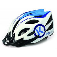 ByK E-50 Adjustable Kids Bike Safety Helmet for 4-10yo White Blue 50-55cm