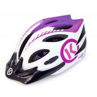 ByK E-50 Adjustable Kids Bike Safety Helmet for 4-10yo White Purple 50-55cm