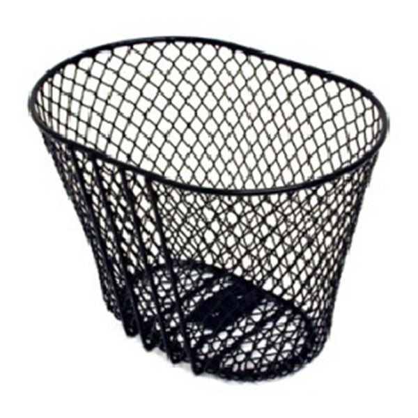 Black PVC Coated Wire Mesh Front Bike Carry Basket