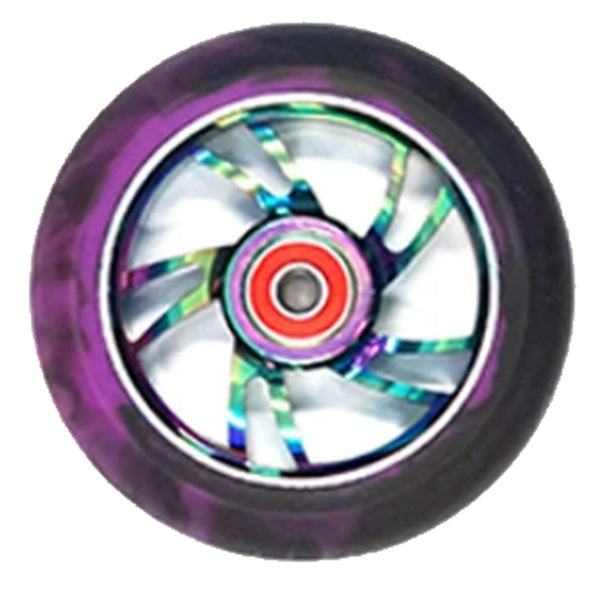 Scooter Wheel Alloy 100mm with Abec 9 Bearing Metal Heat