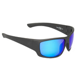 Jetpilot Holeshot Matte Black/Blue Mirror Polarised Floating Sunglasses