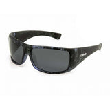 Carve Wolfpak Matte Blue Grey Cross Hatch Grey Polarised Lens Sunglasses
