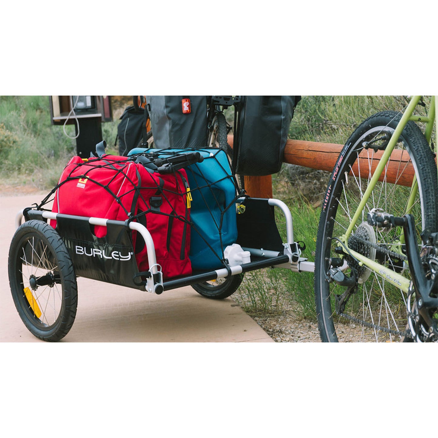 Burley 2-Wheel Flatbed Bike Cargo Trailer 45kg Capacity