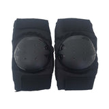 Set of 4 Kids Elbow and Knee Skate Rollerblade Protection Pads Black - 2 Sizes