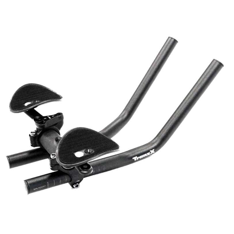 Tranz X Triathlon Tri-Bars 25.4 - 31.8mm Adjustable With Cold Forged Clamp Set