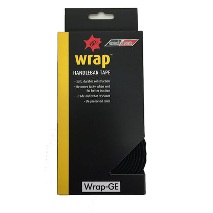 Velo Handlebar Cork Gel Cushion Tape With Push in Plug - Black