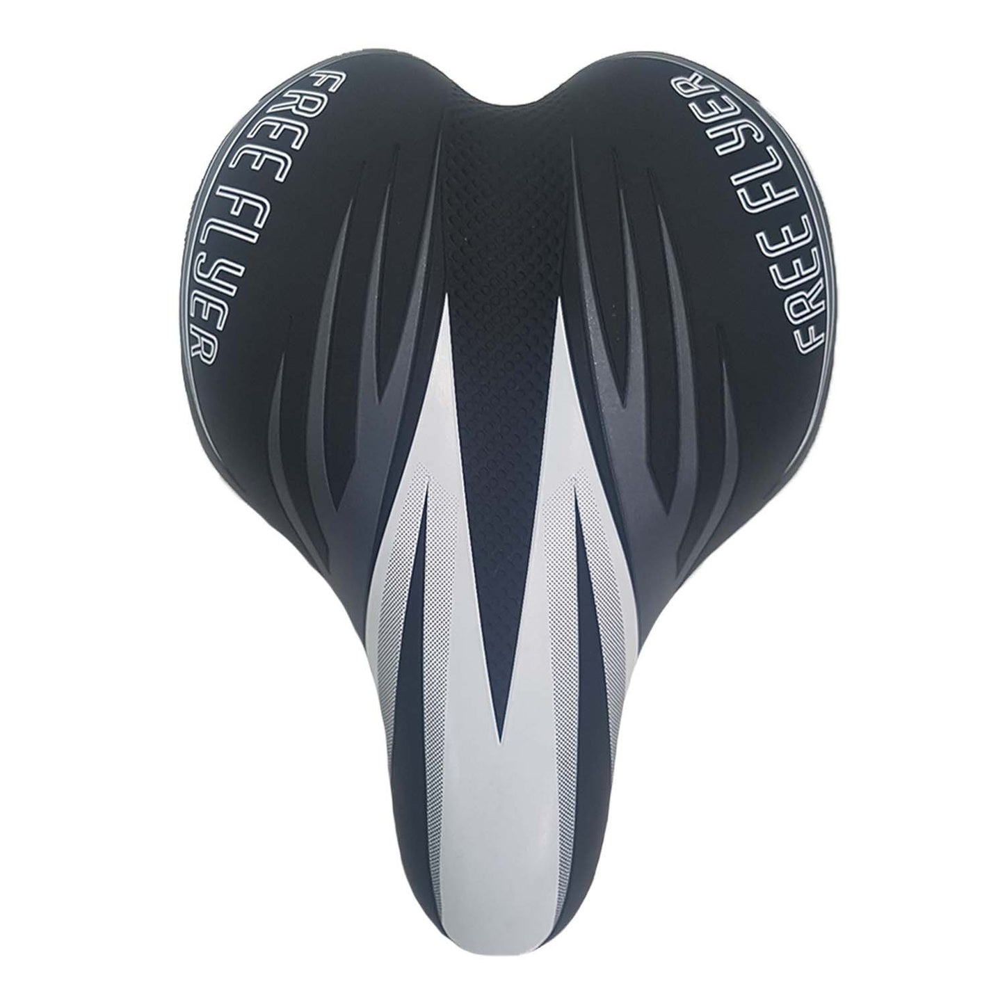 DDK Junior Freeflyer Sculpted Padded Bike Seat with Clamp Black/Grey