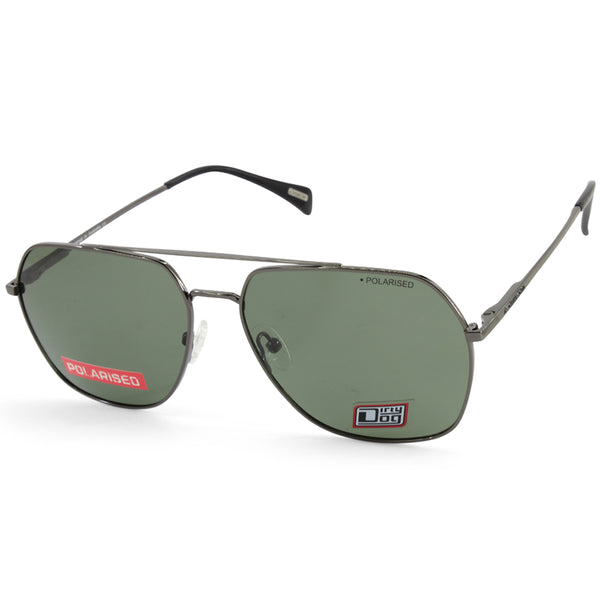 Dirty Dog Magnitude 53631 Gunmetal/Green Polarised Metal Men's Sunglasses