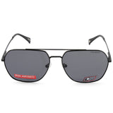 Dirty Dog Magnitude 53630 Matte Black/Grey Polarised Metal Men's Sunglasses